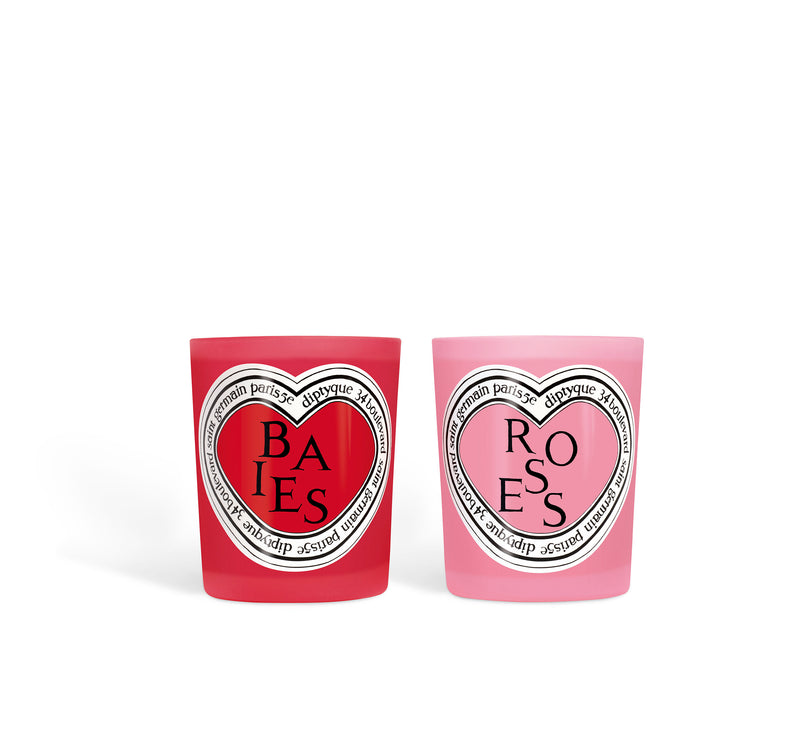 Diptyque Duo Bougies Baies & Roses Saint Valentin