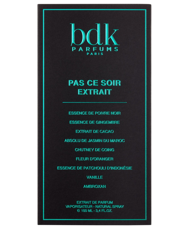 BDK Parfums Pas ce Soir Extrait de Parfum