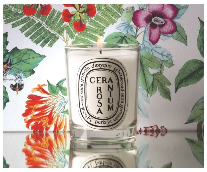Diptyque Bougie Parfumée Géranium Rosa
