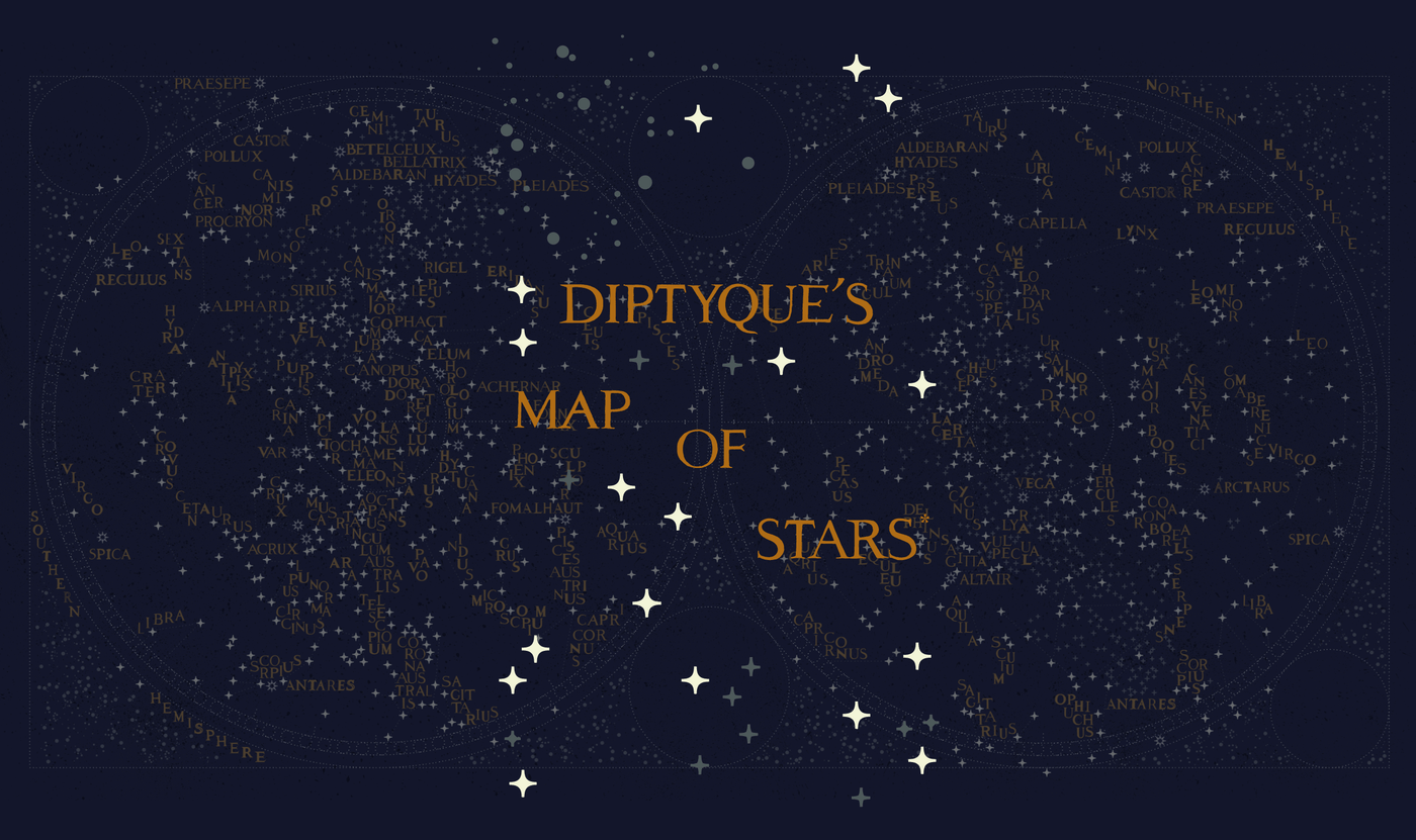 Collection Noël 2022 Diptyque's Map of Stars
