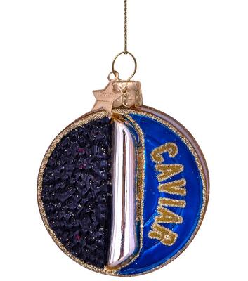 Vondels Boule de Noël en verre Caviar