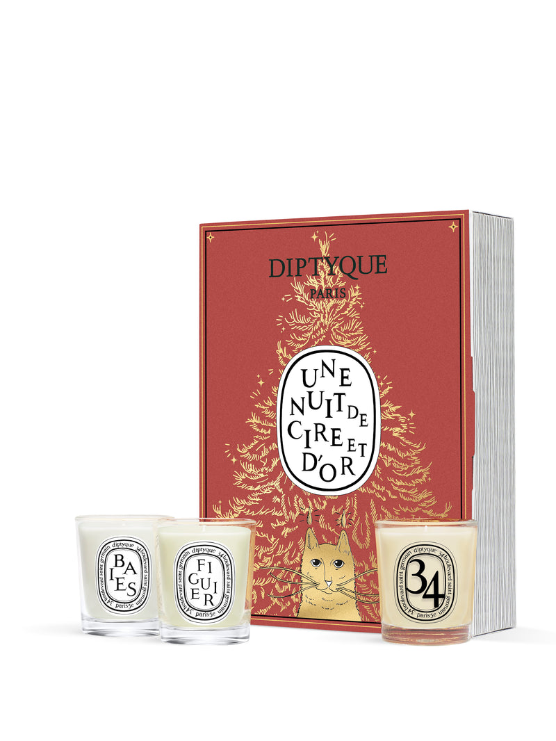 Diptyque Coffret 3 bougies parfumées - Edition Limitée Noël 2025