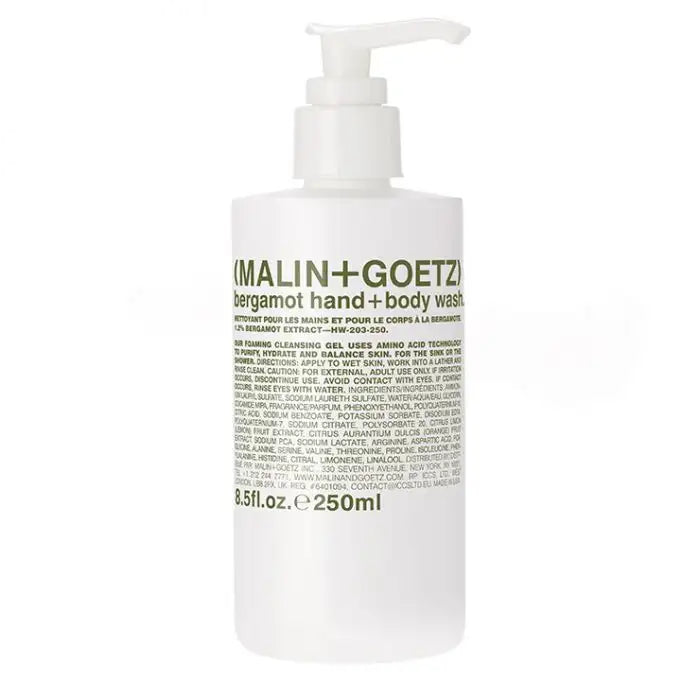 Malin+Goetz Gel lavant main et corps Bergamote