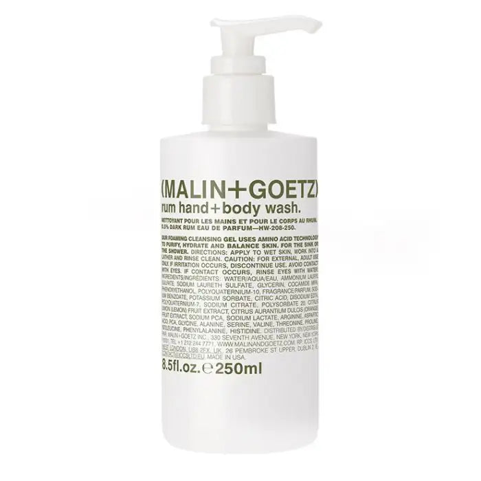 Malin+Goetz Gel lavant main et corps Rum